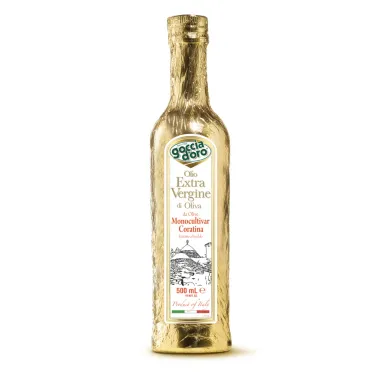 Goccia d'oro extra szűz olíva olaj - CORATINA olíva bogyóból 500ml